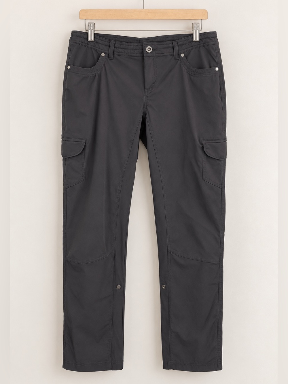 Kuhl Womens 16 Long Brown Cargo Hiking Pants Stretch Outdoor Utility Gorpcore